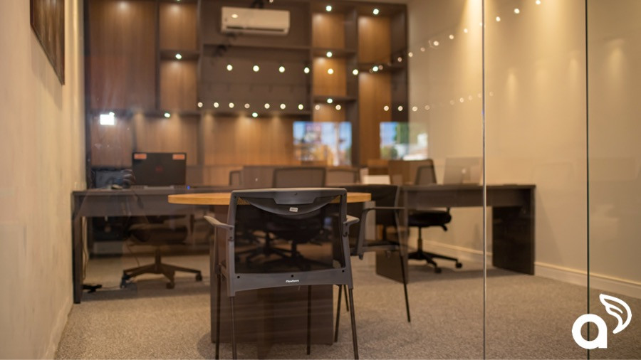 Ambiente interno do ASA Coworking